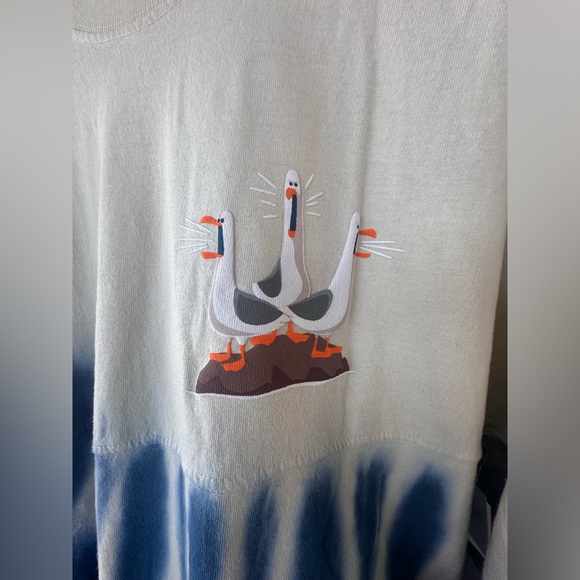 💕FINAL PRICE💕Disney Parks Finding Nemo & Dory Blue Tie Dye Spirit Jersey  NEW - Picture 3 of 7